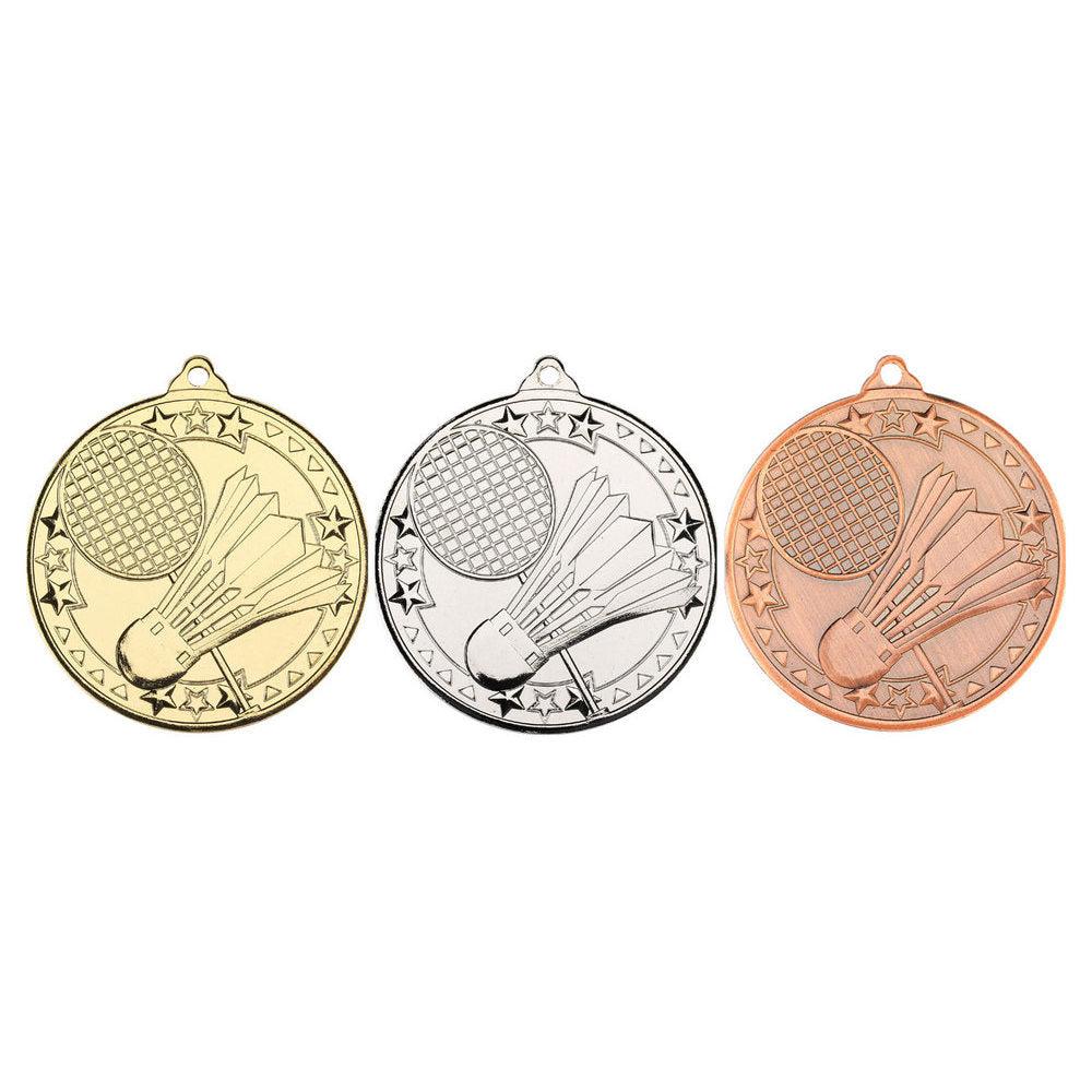 100 x Badminton Sports Medals