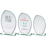 Jade Glass Plaque With Frosted Sides (6mm Thick)