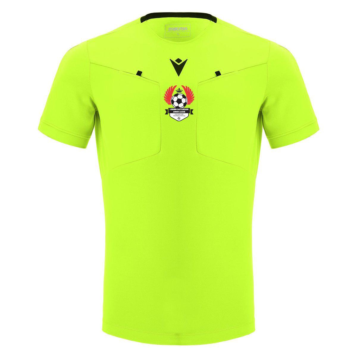 Lisburn & Castlereagh Neon Yellow Referee Shirt & Socks