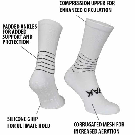 Atak C Grip Socks - White