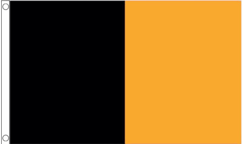 Black/Amber Irish County Flag