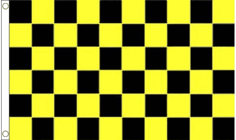 Black/Yellow Chequered Flag