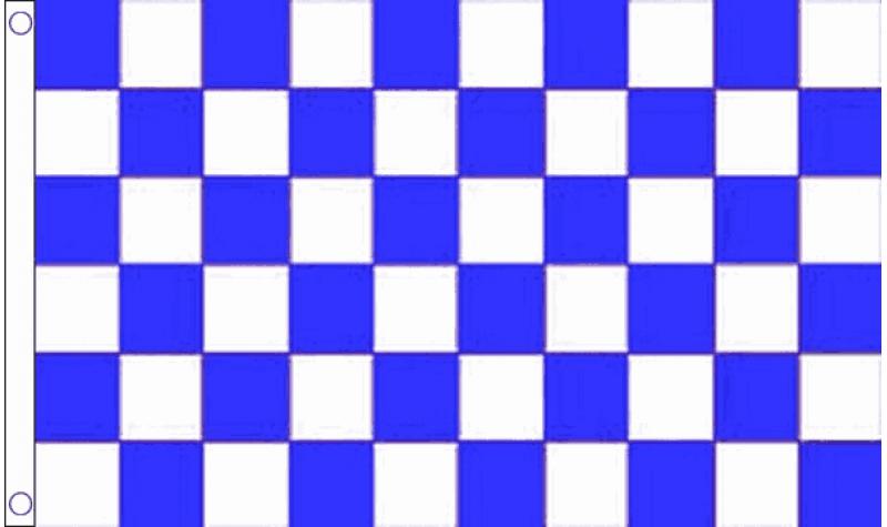 Blue/White Chequered Flag