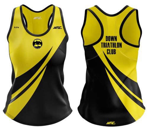 Down Triathlon Club Running Vest - Ladies