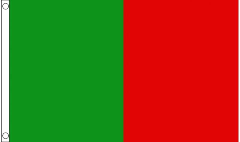 Green/Red Irish County Flag