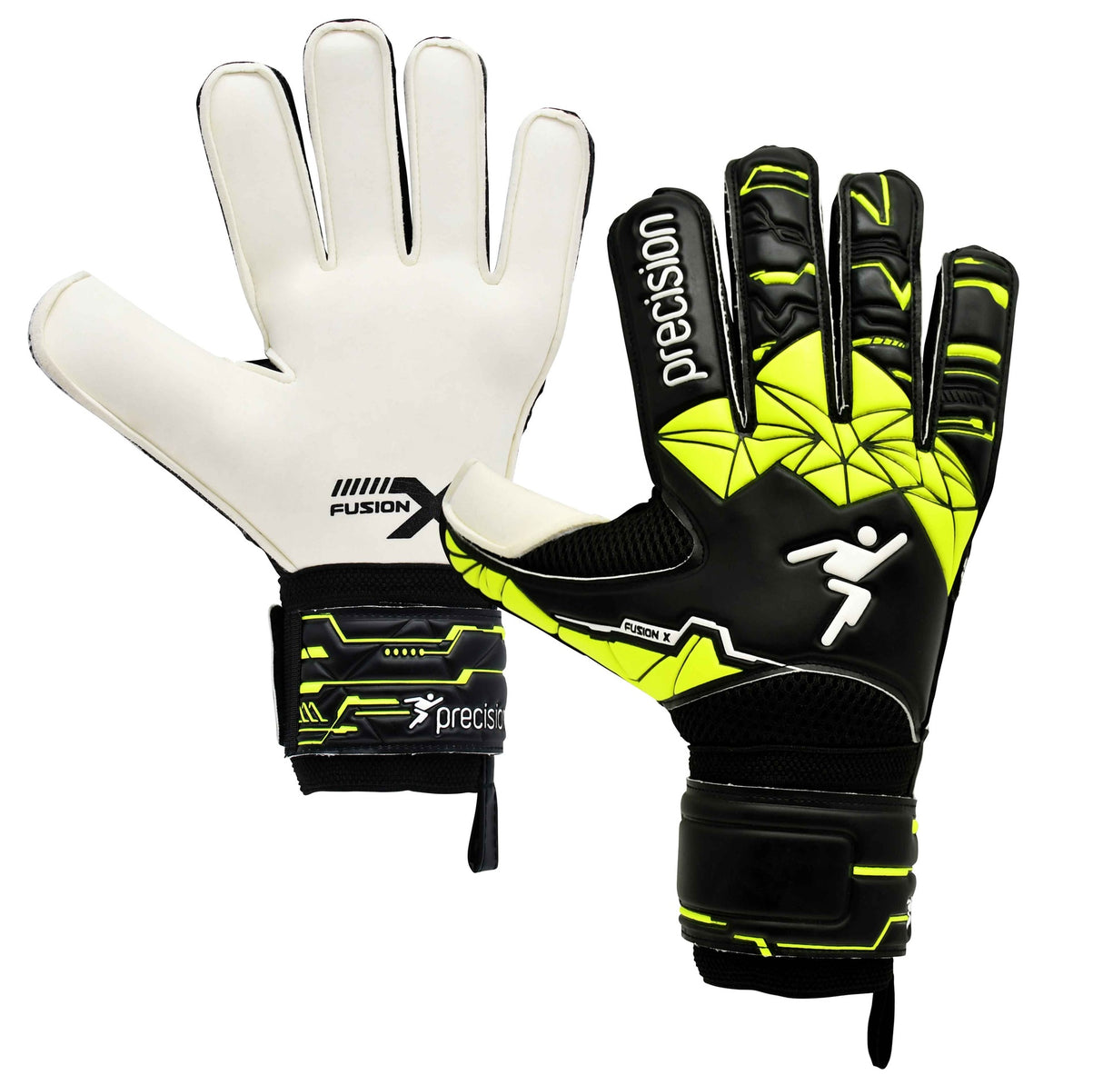 Precision Junior Fusion X Flat Cut Finger Protect GK Gloves