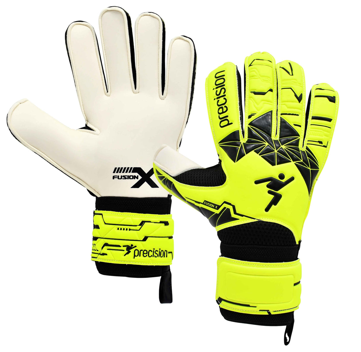 Precision Junior Fusion X Flat Cut Essential GK Gloves