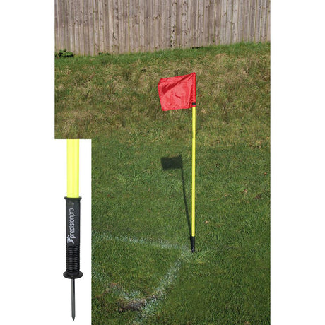 Precision "Sprung" Corner Posts - Fluo Yellow (Set of 4) - Football, Pitch Equipment, Precision - KitRoom