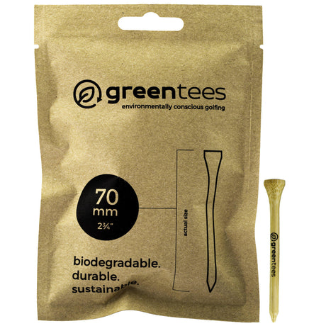 Standard Biodegradable Bamboo Golf Tees (Pack 20)